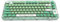 GK GAMAKAY GK75 75% RGB Transparent Gasket Mechanical Keyboard, Bluetooth/USB-C Wired/2.4GHz Wireless 80 Keys Hot Swap Gateron Yellow Switch 2.0 KSA Profile PBT Keycaps Gaming Keyboard (Mint Green)