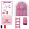 Myfuturshop® Petite Souris Porte Magique Boîte à Dent Escalier 4 Certificats de Dent Propre Cadeau Original pour Garçon et Fille Version Française (ROSE)