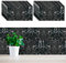 Piastrelle Adesive Muro PVC Cucina Bagno Camera da Letto Paraschizzi Mattonelle per Parete Marmo Pannelli Decorativi 3D in Finta Pietra Altissima Risoluzione (12 pezzi - 2.1mq, Marmo Nero)