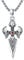 Pfeilspitze Kette 925 Sterling Silber Kreuz Halskette Viking Kette Keltische Vintage Anhänger Schmuck für Herren Männer Jungen Damen Teenager Geburtstagsgeschenk für Papa