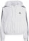 adidas Femme Essentials 3-Stripes Woven Windbreaker, white/black, M