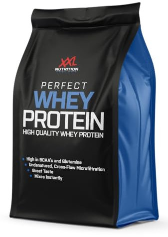 XXL Nutrition - Perfect Whey Protein - Eiweiss Pulver, Beste Qualität 100% reines Konzentrat, Mit EAA & BCAA - 78,5% Proteingehalt - 750 Gramm - Schokolade - Haselnuss