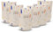 Gocce di Murano Lot de 6 verres à eau Goto fabriqués selon la tradition des artisans de Murano, verre soufflé et travaillé à la main 300 ml – verres à eau en verre ligne hétérée