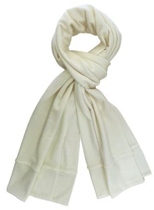 HERMKO 8840950 Schal aus Merinowolle/Tencel für Damen und Herren