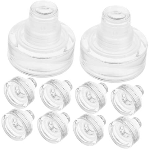 COLLBATH 10st Kork Wein Verschlussstopfen Weinsparer Getränkeflaschenverschluss Sektverschluss Weinstopfen Aus Kristall Weinoberteile Bierflaschenverschlüsse Glas Kieselgel Trinkflasche