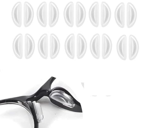 20 PCS Soft Silicone Stick-On Nose Pads for Glasses - Anti-Slip, Universal Fit, Enhances Eyewear Comfort