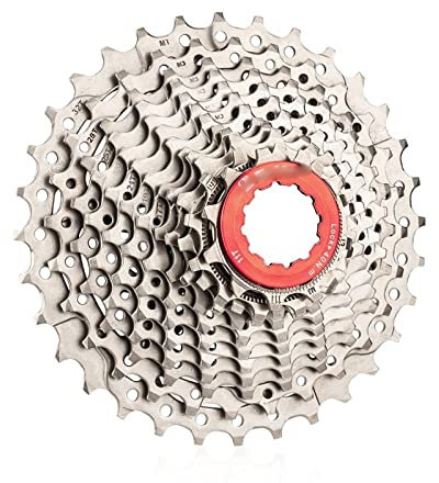 DMLHL Langlebig einfach installieren Rennrad Kassette 12-Fach HG SLR 12S 11-32 34T Schotterrad Ultraleicht Freilauf Schwungrad 12fach Fahrrad Kettenrad CNC(12S 32T L Silver)