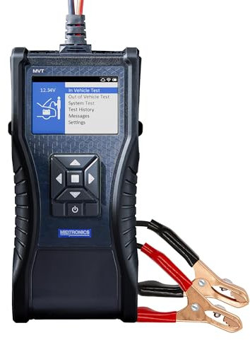 Midtronics MVT-100 Handheld Battery Tester, MDX-AI Powered, Fast & Accurate Diagnostics for 6V/12V Automotive, Marine, Power Sports, Heavy Duty Batteries, Rechargeable