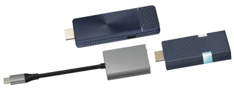 CastGo, Pantalla inalámbrica, extensor y receptor HDMI inalámbrico 5G, 4K a 30Hz, 2 pantallas divididas, compatible con AirPlay, Miracast, Chromecast, transmisor y receptor