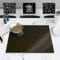 Induction Hob Protector Mat | Large 61x53cm | Multifunctional Heat Resistant Silicone Mat Kitchen Worktop Protector Hob Cover | BPA Free | Scratch Protector for Induction Hob - Kinway (Black Design)