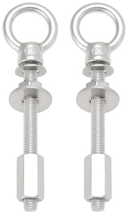 OTOTEC 2 Juegos de Pernos de Anillo de Acero Inoxidable 316 M8x80mm Perno de Argolla de Elevación con Tuercas Arandelas para Bisagras de Puerta Trasera Compatible con Ducato Compatible con Jumper
