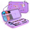 Switch Tasche für NS Switch 2017, 15-in-1 Zubehör Kit mit Switch Hülle, Schützendes Zubehör für Switch Konsole und J-Con, Lila