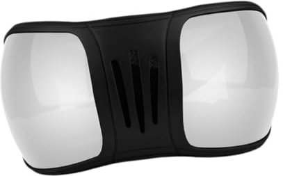 Folpus Augenschutz für Pferde, Schutzbrille für Pferderennen, Winddichter Augenschutz für Pferde für Springtrail, Ausdauer, Reiten, Schwarz Und Silber