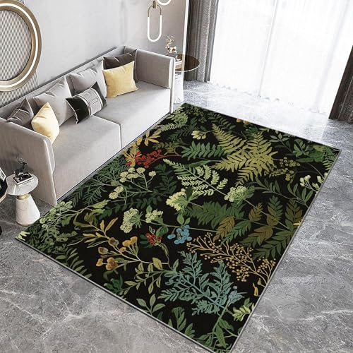Generisch Teppich Wohnzimmer 60 x 90 cm William Morris Moos Beeren Teppich Schlafzimmer Dekor Modern 3D Druck Teppich Weiche Flanell Kinderzimmer Teppiche Küche Korridor Esszimmer Bodenmatte