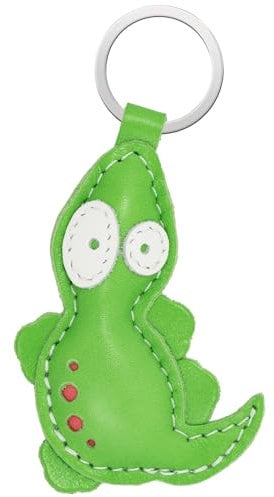 Simaru Tierisch starke Schlüsselanhänger aus hochwertigem Echtleder, Made in EU,Perfekt für Weihnachten Geburtstag Jahrestag, Finde dein Lieblingstier (Lizard)