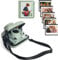 HIYQIN Sac pour Appareil Photo Compatible avec Fujifilm Instax Wide 400, pour Instax Wide 400/210/300, Étui Rigide en EVA avec Album Photo, Cadres Magnétiques et Bandoulière - Vert