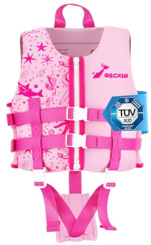 Obcxin Kids Swim Vest – Adjustable Buoyancy Swimming Aid for 6-9 Years Baby & Toddler, Removable Floats for Learning to Swim, Ideal for Pools, Beaches & Swimming Lessons
