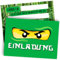 ZETTMANN® 12 Premium Einladungskarten Kindergeburtstag Junge - Karten Set mit Ninja Motiv - Einladungskarten Geburtstag - hochwertige Einladungskarten (Grüner Ninja)