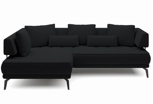 Friderik Giotto Ecksofa elektrisch verstellbare Sitztiefe 242 cm Elfenbein (Loop 20, Links)