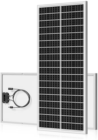 WERCHTAY 100w Solarpanel 12V, N-Type Monokristalline Solarmodule, 18BB Technologie,Hocheffizientes Aluminiumrahmen solar panel, PV Modul für Balkonkraftwerk, Wohnmobil, Gartenhäuse, Boot