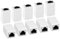 AXFEE 10 Piezas Conector RJ45, Conectores Ethernet Interfaz, Cat 7/Cat6 Cat-5, Doble Empalme Ethernet Conect-or, Acoplador en Línea Ideal para Extender Los Cables Ether-net Hembra a Hembra, Blanco
