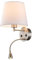 Alpinaluz Aplique de Pared con Luz de Lectura LED 3W y Pantalla Textil Blanca – Estilo Elegante Níquel Satinado – Casquillo E27 – Doble Interruptor para Dormitorio, Cabecero, Hotel o Estudio
