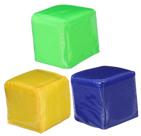 Abaodam 2 Sätze Karten Lernspielzeug Würfel Große Schulwürfel Klarer Rechter Würfelhalter Schullernwürfel Schulbedarf Jumbo Klassenzimmer Pädagogisches Quadratisches 3 STÜCKE * 2
