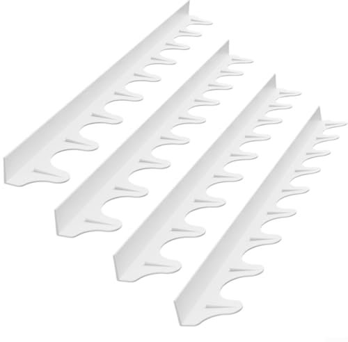 Lot de 4 cache-joints en silicone parfaits pour maintenir un environnement de cuisine propre (blanc)