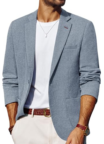 PJ PAUL JONES Mens Blazers Smart Casual Linen Jacket Business Blazer