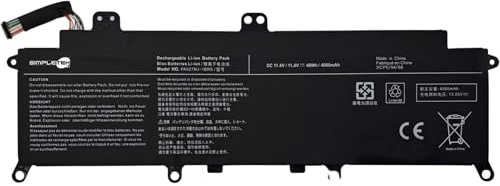 SIMPLETEK - Batteria Ricambio Laptop - 11.4V, 48Wh, 4080mAh | Compatibile con Toshiba Portégé Tecra - X30 X40 series