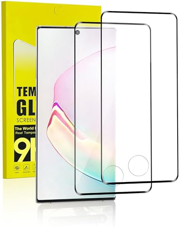 MiniMing Schutzfolie für Panzerglas für Samsung Galaxy Note 10 Plus, 2 Stück 0.25mm HD Klarsicht Displayschutz für Samsung Note 10+ Folie, Panzerglasfolie für Galaxy Note 10 Plus Schutzglas