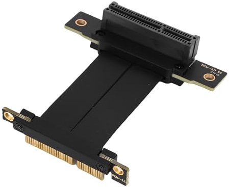 VBESTLIFE PCIE 4.0 X4 Riser -Kabel für M.2, WLAN, Firewire, USB, Soundkarten usw., 90 ° Flexible GPU -Grafikkartenverlängerungskabel (5cm)