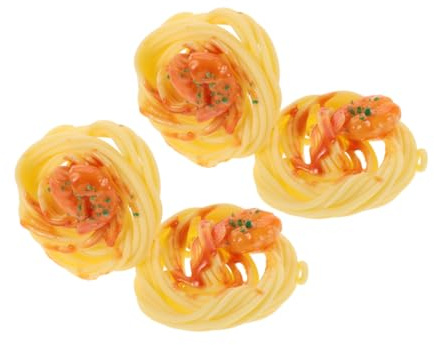 Toyvian 4stücke Nachbildung Von Nudeln Realistische Spaghetti-Modelle Künstliche Lebensmittelrequisiten Für Heimdekoration Restaurantpräsentation Food-Fotografie
