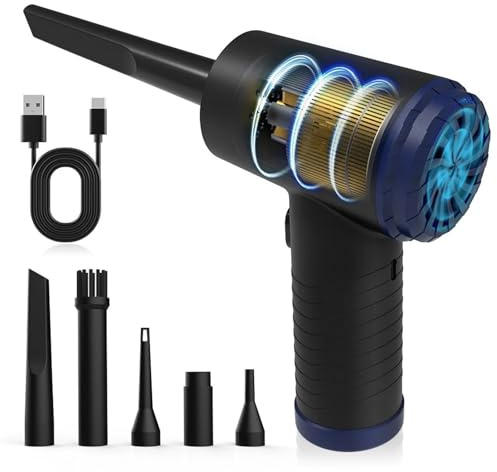 Cordless Air Duster Blower Multi-Use Compressor Portable Electric Computer Cleaner PC Laptop Keyboard Cleaning