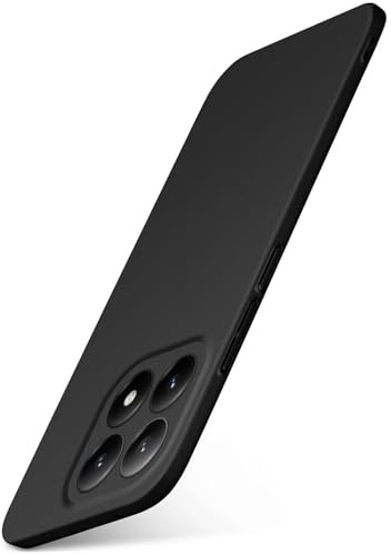 moex für Xiaomi 15T Hülle Ultra Dünn, Schutzhülle mit erhöhtem Kameraschutz, Slim Cover Hardcase Backcover, Dünnste Handyhülle Minimalistisch Alpha Case, Matt Schwarz