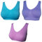 UtopyaUK 3 6 9 Pack Comfort Bra Women Girls Crop Top Seamless Bra Sleep Yoga Bralette Stretch Bras Sports Vest Wireless Post Surgery Bra Wire Free, 1 Turquoise 1 Baby Pink 1 Lilac, XL