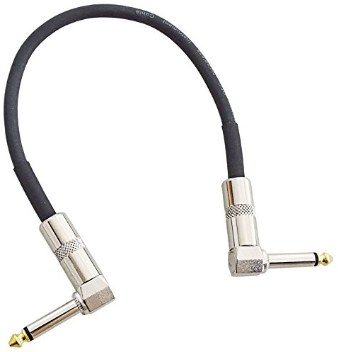 keepdrum GC028 Patchkabel 6,3mm Klinke Winkelstecker Mono 30cm