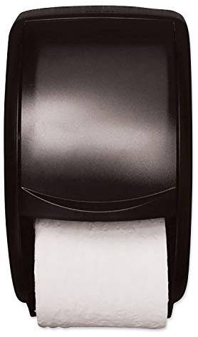 Tork 55TR Toilettenpapierrollenspender, Doppelspender, 32 cm hoch x 19 cm breit x 18 cm tief, durchscheinend Rauchfarben, 1 Stück