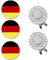 FINGER TEN Golf Ball Marker Hat Clips Magnetisch Set of 3/4/5/6 Stück Geschenk Mütze Clips mit Ballmarker oder nur Cap Clip Anzug Für Herren Damen Kinder (2 Hat Clips+3DE Ball Markers)