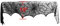 CTOBB 1Pcs 258x46cm Halloween Party Supplies Kamin-Mantel-Schal-Abdeckung Schwarz-Spitze Spinnennetz Tischtuch für Halloween Dekoration, Farbe, 258x46cm