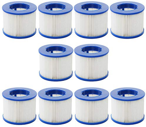 Wasserfilter für Whirlpool HWC-E32, Ersatzfilter Filterkartusche Filterpatrone Lamellenfilter, Zubehör - 10 Stück