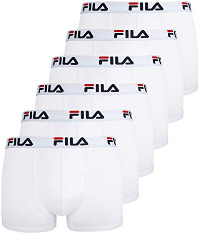 Fila 6er Pack Herren Urban Boxershorts Unterwäsche Boxer FU5016, Farbe:300 - White, Bekleidungsgröße:L
