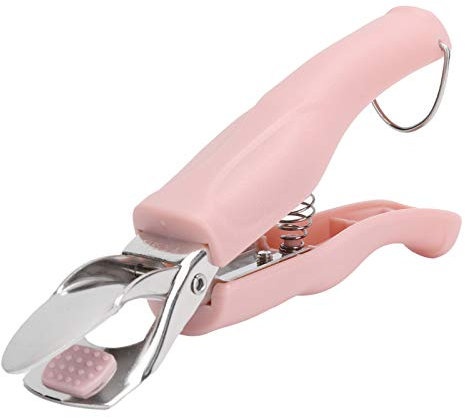 Pinza Anti-Brural de Acero Inoxidable, Pinza Antideslizante para Placa Caliente para Levantar la Olla de la Olla a presión, Microondas, Horno, Freidora de Aire (Pink)