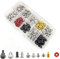 JZK 228 PCS Juego surtido tornillos ordenador, tornillos PC y fijaciones y separadores pc para disco duro caja de computadora placa base ventilador gráficos de potencia CD-ROM