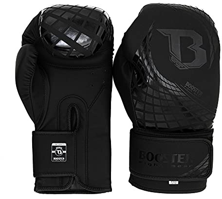 Booster Fightgear Boxhandschuhe Cube Schwarz - Boxhandschuhe für Boxen Kickboxen Sparring Muay Thai