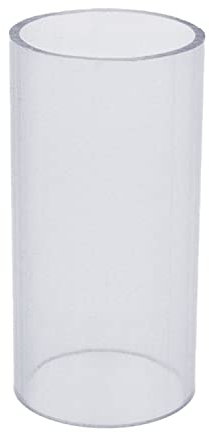 PVC-Rohr transparent I 50 mm I 1 1/2 Zoll I 10 cm Klebemuffe I Pool-Zubehör I Druckrohr-PVC I bm134