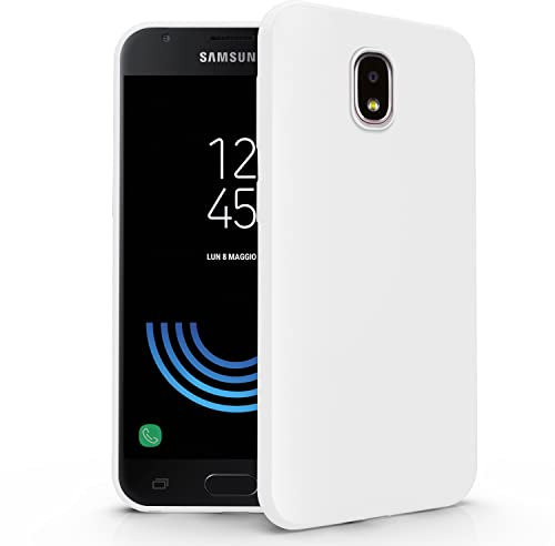 N NEWTOP Cover Compatibile per Samsung Galaxy J5 2017, Custodia TPU SOFT Gel Silicone Ultra Slim Sottile Flessibile Case Posteriore Protettiva (Bianco)