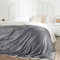 StangH Sherpa-Bettdecke, Queen-Size-Größe, superweich, wendbar, flauschig, Flanell, Fleece-Überwürfe und Decken für Couch, warme Microsoft-Decke für Winterreisen, Baby, Grau, Queen-Size-Größe 90 x 90