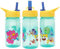 Baby Shark Big Show Water Bottle - Flip up Straw 380ml, Official Merchandise by Polar Gear, Kids Reusable Non Spill BPA Free Recyclable Plastic, For School Nursery Sports Picnic, Green & Yellow