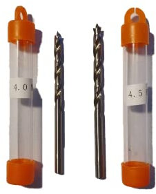 jjw-germany 2 St. HSS-G Präzisions Holzbohrer Spiralbohrer (D= 4,0/4,5 mm) mit Zentrierspitze